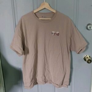 Champion Men's Beige Short Sleeve Tee